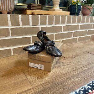 Free People Gemini Ballet Flat – Silver – Size 8